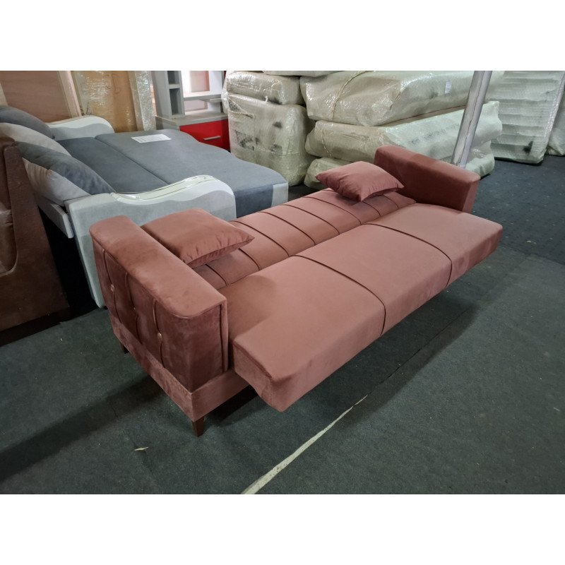 Canapea Extensibilă Bordo Catifea