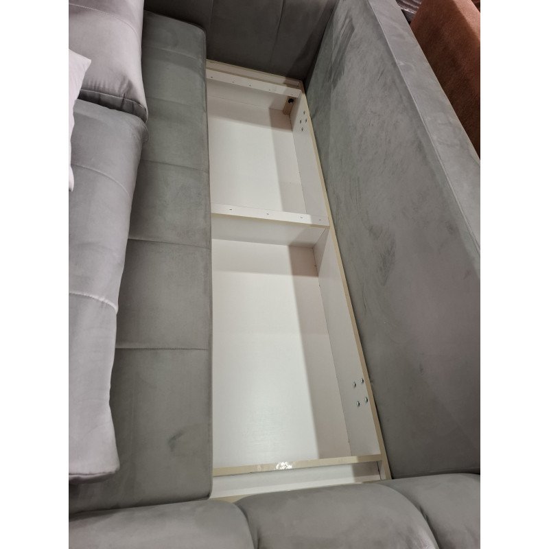 Canapea Extensibilă Mare Gri Deschis