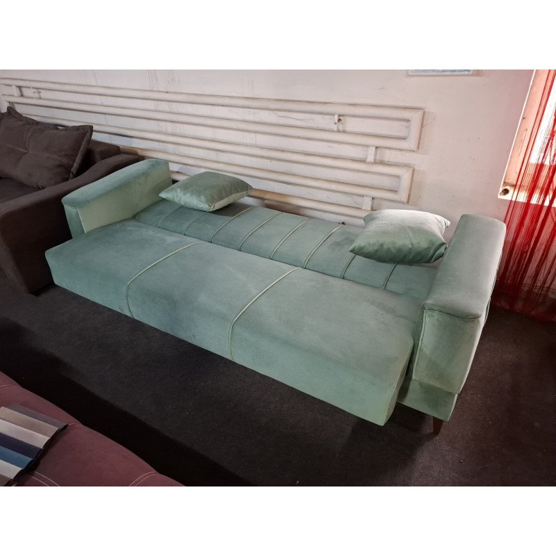 Canapea Elegantă Turcoaz Catifea