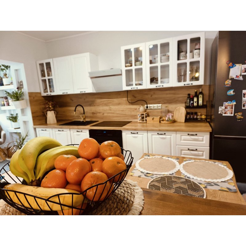 Mobila bucatarie alb square MDF - 300cm