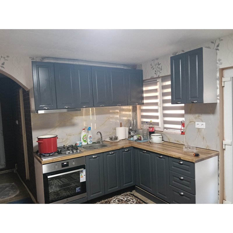Mobila mdf antracit in L -220x170 cm