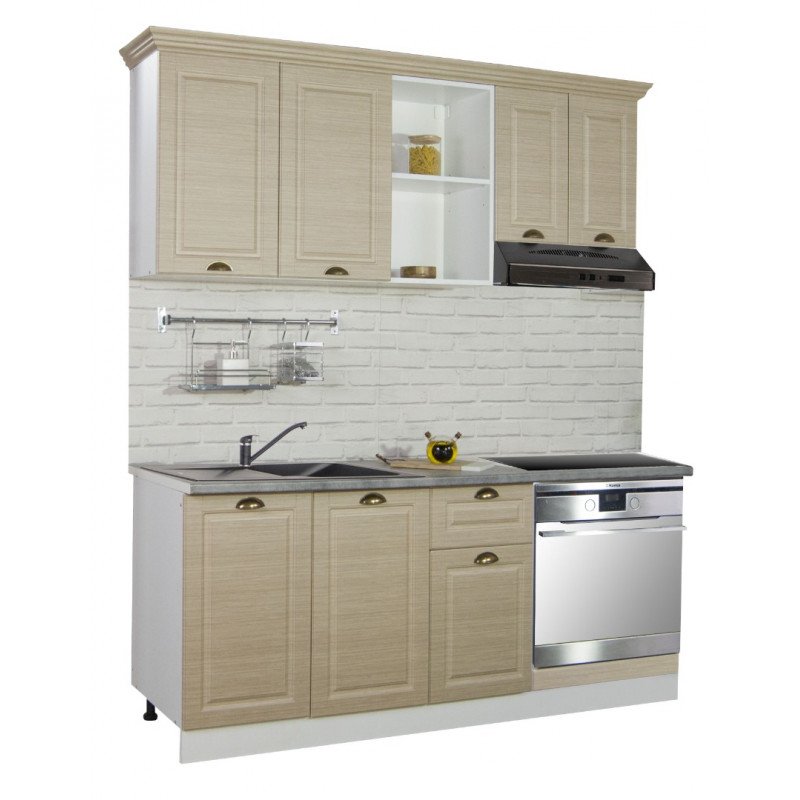 Mobilier Bucătărie MDF Set Square 180cm Fag